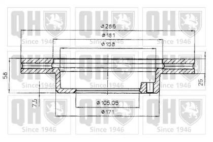 Тормозной диск QUINTON HAZELL BDC4802