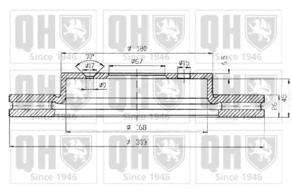 Тормозной диск QUINTON HAZELL BDC4817