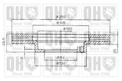 Тормозной диск QUINTON HAZELL BDC4818