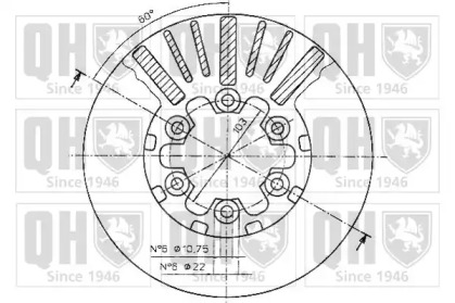 Тормозной диск QUINTON HAZELL BDC4836