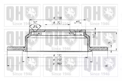 Тормозной диск QUINTON HAZELL BDC4840