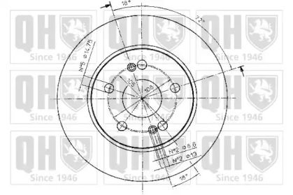 Тормозной диск QUINTON HAZELL BDC4848