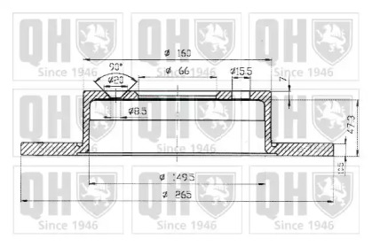 Тормозной диск QUINTON HAZELL BDC4869