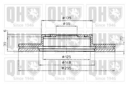 Тормозной диск QUINTON HAZELL BDC4876