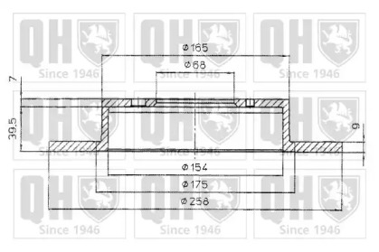 Тормозной диск QUINTON HAZELL BDC4892