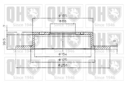 Тормозной диск QUINTON HAZELL BDC4938