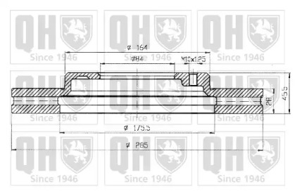 Тормозной диск QUINTON HAZELL BDC4945