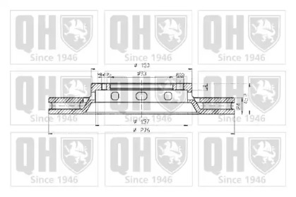 Тормозной диск QUINTON HAZELL BDC4979