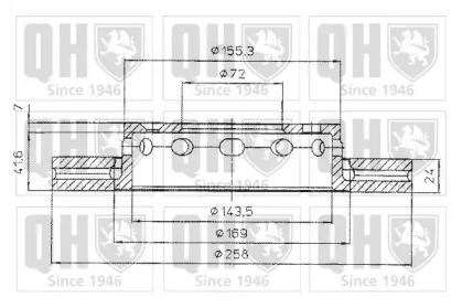 Тормозной диск QUINTON HAZELL BDC5016