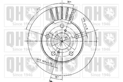 Тормозной диск QUINTON HAZELL BDC5086