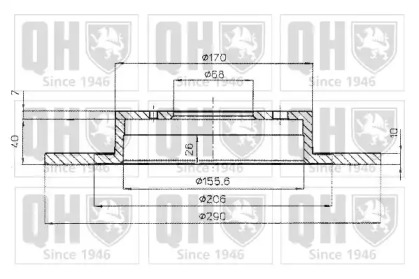 Тормозной диск QUINTON HAZELL BDC5152