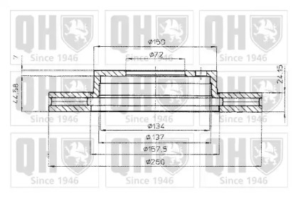 Тормозной диск QUINTON HAZELL BDC5156