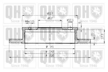 Тормозной диск QUINTON HAZELL BDC5159