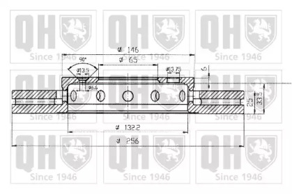 Тормозной диск QUINTON HAZELL BDC5166