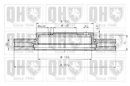 Тормозной диск QUINTON HAZELL BDC5190