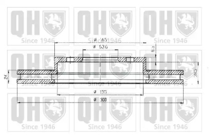 Тормозной диск QUINTON HAZELL BDC5199