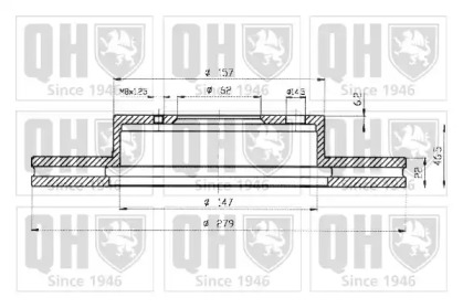 Тормозной диск QUINTON HAZELL BDC5217