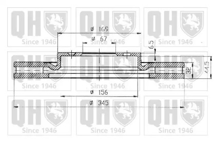 Тормозной диск QUINTON HAZELL BDC5231