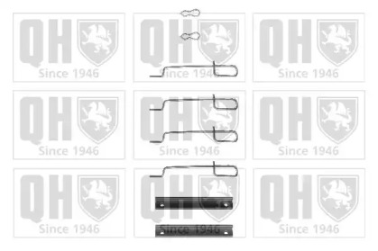 Комплектующие, колодки дискового тормоза QUINTON HAZELL BFK746