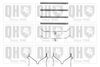 Комплектующие, колодки дискового тормоза QUINTON HAZELL BFK802