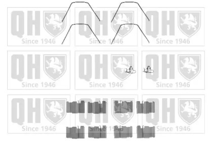 Комплектующие, колодки дискового тормоза QUINTON HAZELL BFK849