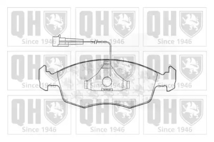 Комплект тормозных колодок QUINTON HAZELL BP1002