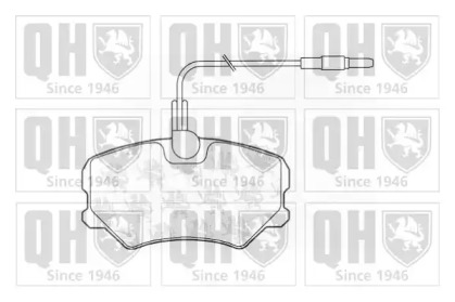 Комплект тормозных колодок QUINTON HAZELL BP1007