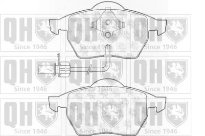 Комплект тормозных колодок QUINTON HAZELL BP1022