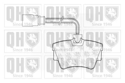 Комплект тормозных колодок QUINTON HAZELL BP1050