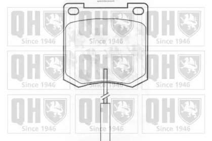 Комплект тормозных колодок QUINTON HAZELL BP108