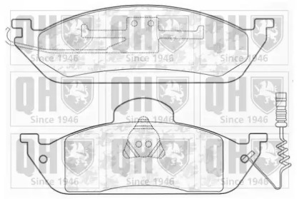 Комплект тормозных колодок QUINTON HAZELL BP1134