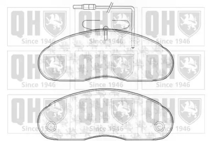 Комплект тормозных колодок QUINTON HAZELL BP1136