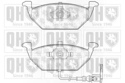 Комплект тормозных колодок QUINTON HAZELL BP1142