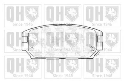 Комплект тормозных колодок QUINTON HAZELL BP1163
