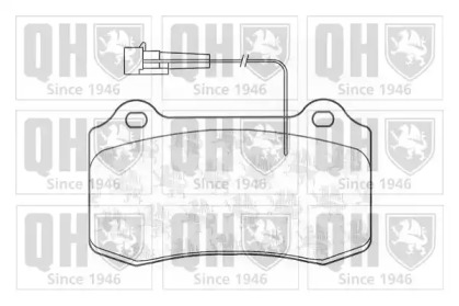 Комплект тормозных колодок QUINTON HAZELL BP1201