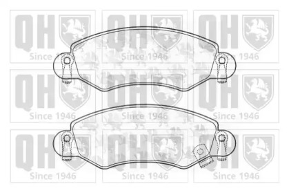 Комплект тормозных колодок QUINTON HAZELL BP1254