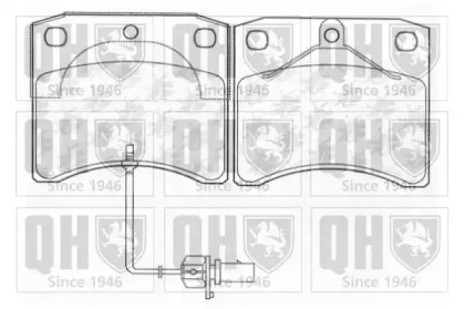Комплект тормозных колодок QUINTON HAZELL BP1274