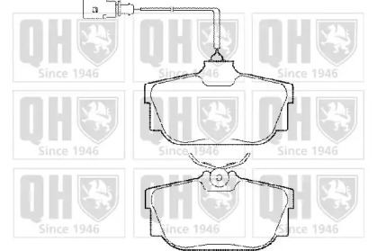 Комплект тормозных колодок QUINTON HAZELL BP1285