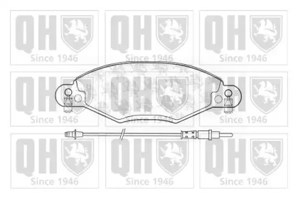 Комплект тормозных колодок QUINTON HAZELL BP1288