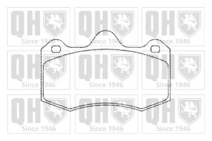 Комплект тормозных колодок QUINTON HAZELL BP1298