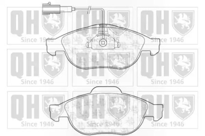 Комплект тормозных колодок QUINTON HAZELL BP1302