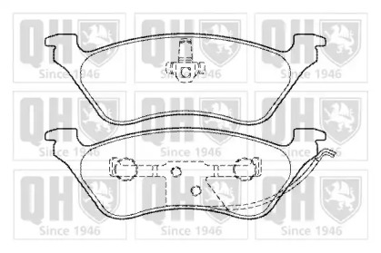Комплект тормозных колодок QUINTON HAZELL BP1346