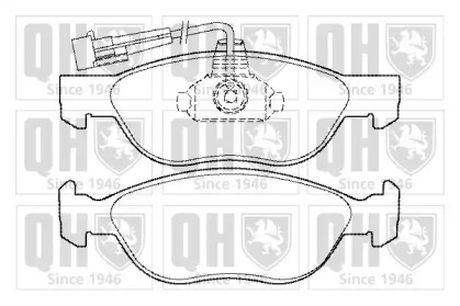 Комплект тормозных колодок QUINTON HAZELL BP1353