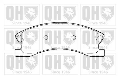 Комплект тормозных колодок QUINTON HAZELL BP1369