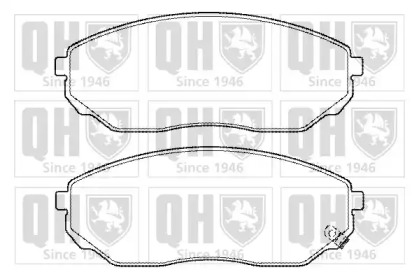 Комплект тормозных колодок QUINTON HAZELL BP1389