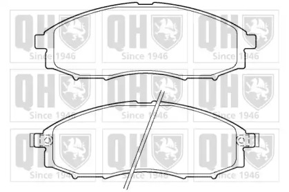 Комплект тормозных колодок QUINTON HAZELL BP1390