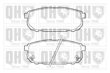 Комплект тормозных колодок QUINTON HAZELL BP1401