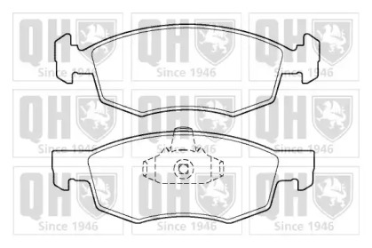 Комплект тормозных колодок QUINTON HAZELL BP1402