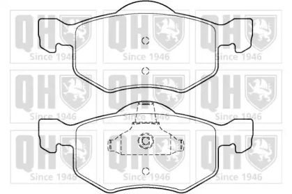 Комплект тормозных колодок QUINTON HAZELL BP1408