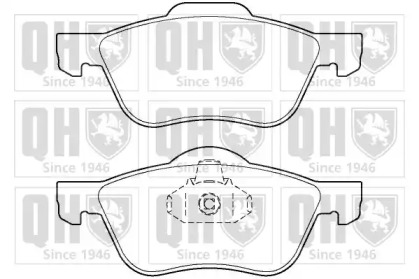 Комплект тормозных колодок QUINTON HAZELL BP1413